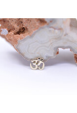 BVLA Ohm with Genuine Diamond in 14k Gold 16g Threaded Ends by BVLA!