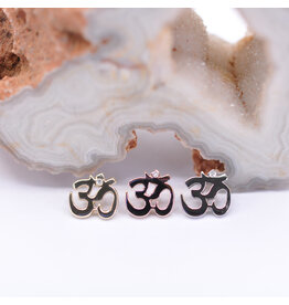 BVLA Ohm Diamond 14k Gold 16g Threaded Ends