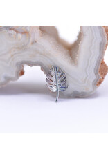 BVLA Left Facing Monstera Leaf in 14k White Gold 16g Threaded End by BVLA!