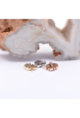 BVLA Left Facing Monstera Leaf in 14k Rose Gold 16g Threaded End by BVLA!