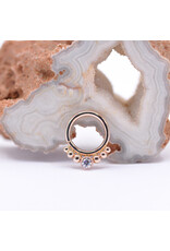 BVLA 16g 5/16" Dione Seam Ring with CZ in 14k Rose Gold by BVLA!