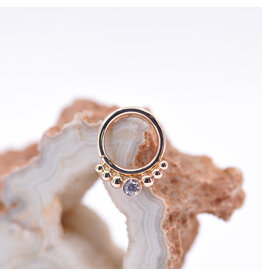 BVLA Dione CZ Rose Gold 16g 5/16" Seam Ring