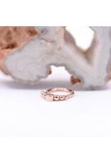 BVLA 16g 5/16" Dione Seam Ring with CZ in 14k Rose Gold by BVLA!