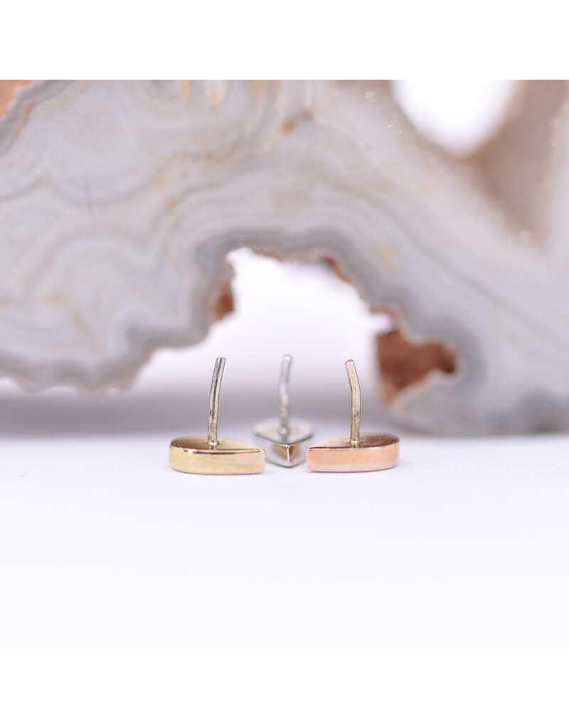 BVLA 4mm Flat Teardrop 14k Gold Threadless Ends by BVLA!