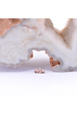 BVLA Hammered Rectangle in 14k Gold Threadless Ends by BVLA!