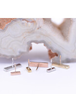 BVLA Hammered Rectangle in 14k Gold Threadless Ends by BVLA!
