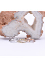 BVLA 16g Telesto Clicker Rings with CZ in 14k Gold by BVLA