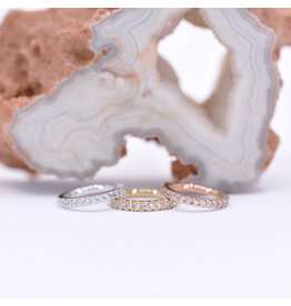 BVLA Telesto CZ 14k Gold 16g Clicker Rings by BVLA