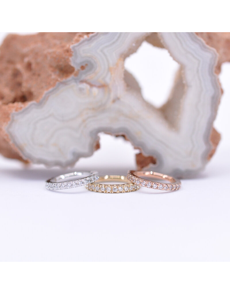BVLA 16g Telesto Clicker Rings with CZ in 14k Gold by BVLA