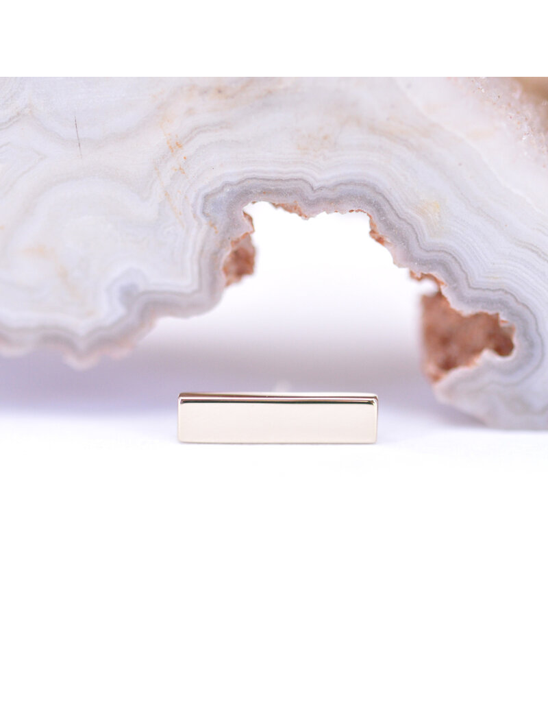 BVLA Flat Rectangle 14k Gold Threadless Ends by BVLA!
