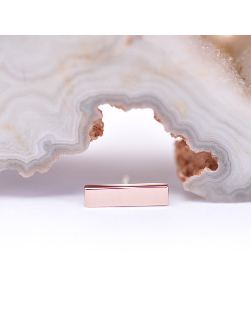 BVLA Flat Rectangle 14k Gold Threadless Ends by BVLA!
