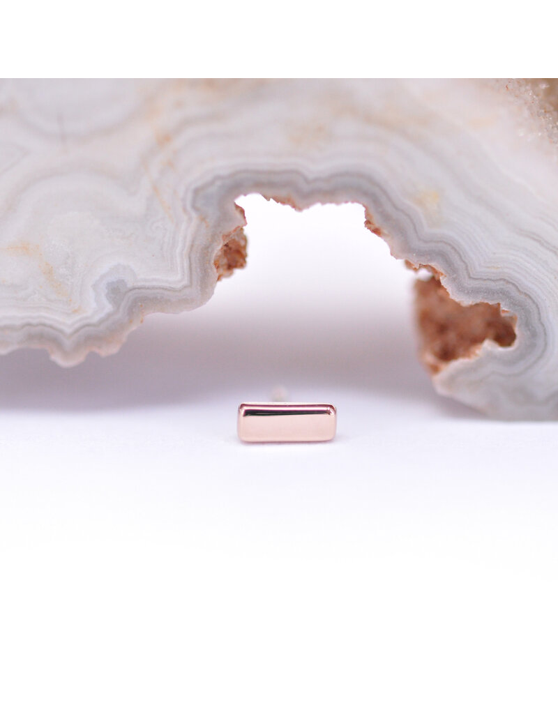 BVLA Flat Rectangle 14k Gold Threadless Ends by BVLA!