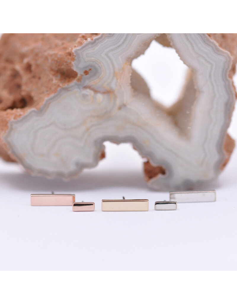 BVLA Flat Rectangle 14k Gold Threadless Ends by BVLA!