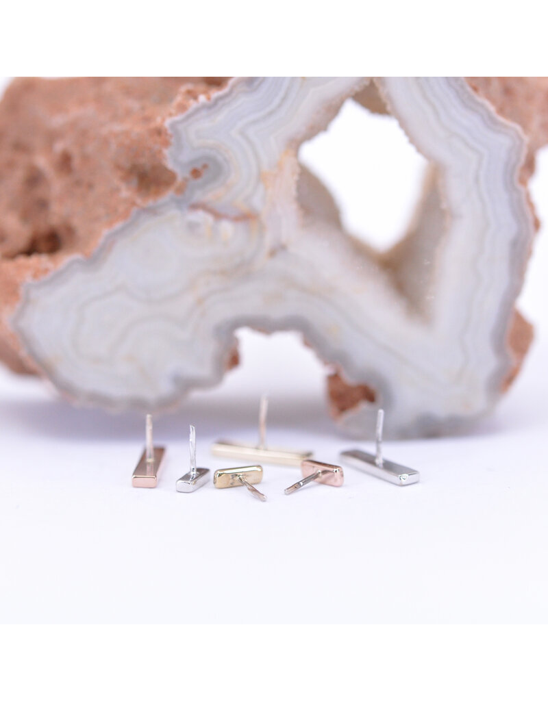 BVLA Flat Rectangle 14k Gold Threadless Ends by BVLA!