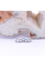 BVLA Nalani 5 with CZ in 14k Gold 16g Threaded Ends by BVLA!
