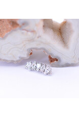 BVLA Nalani 5 with CZ in 14k Gold 16g Threaded Ends by BVLA!