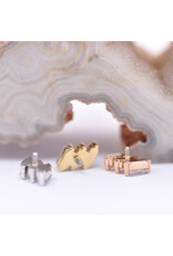 BVLA Liara 3 with CZ in 14k Gold 16g Threaded Ends by BVLA!