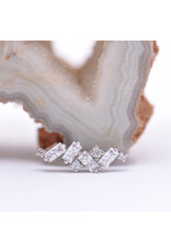 BVLA Genesis with CZ in 14k Gold 16g Threaded Ends by BVLA!