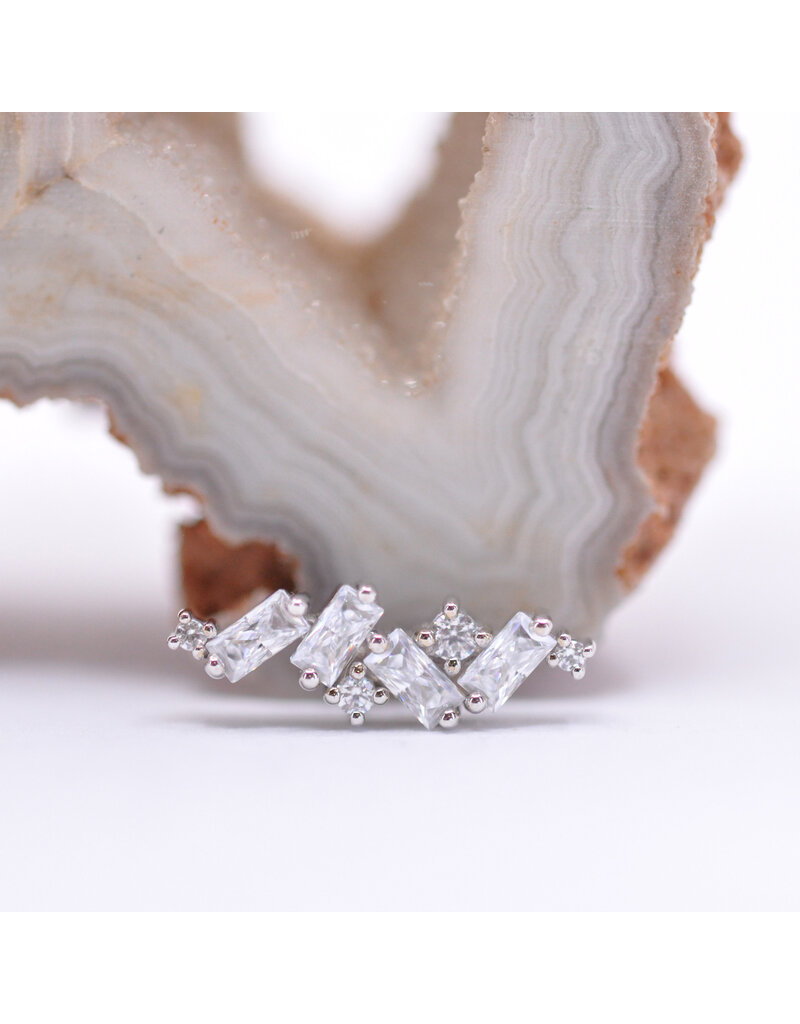 BVLA Genesis with CZ in 14k Gold 16g Threaded Ends by BVLA!