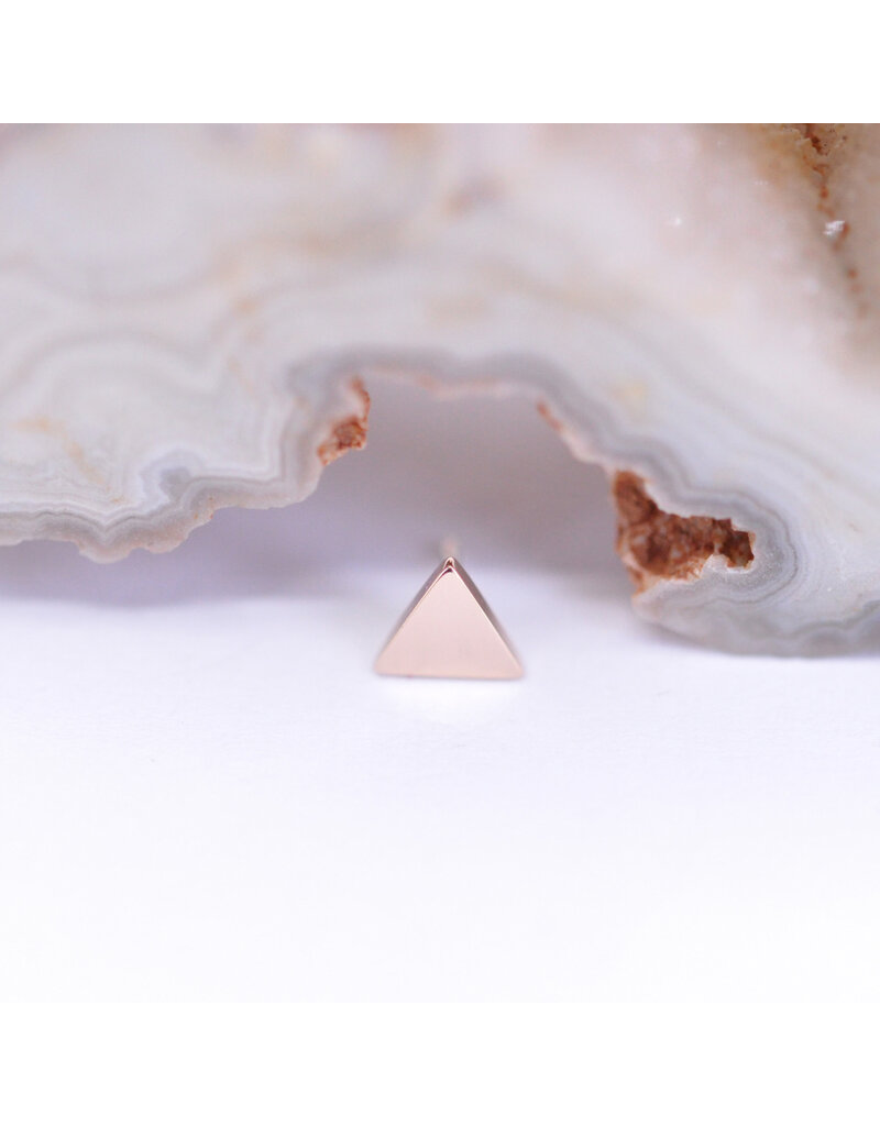BVLA 4mm Flat Triangle 14k Gold Threadless Ends by BVLA!