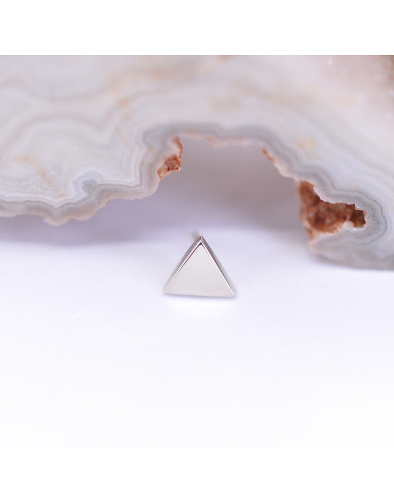 BVLA 4mm Flat Triangle 14k Gold Threadless Ends by BVLA!