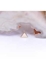 BVLA 4mm Flat Triangle 14k Gold Threadless Ends by BVLA!