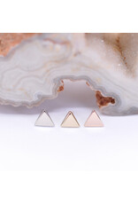 BVLA 4mm Flat Triangle 14k Gold Threadless Ends by BVLA!