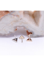 BVLA 4mm Flat Triangle 14k Gold Threadless Ends by BVLA!
