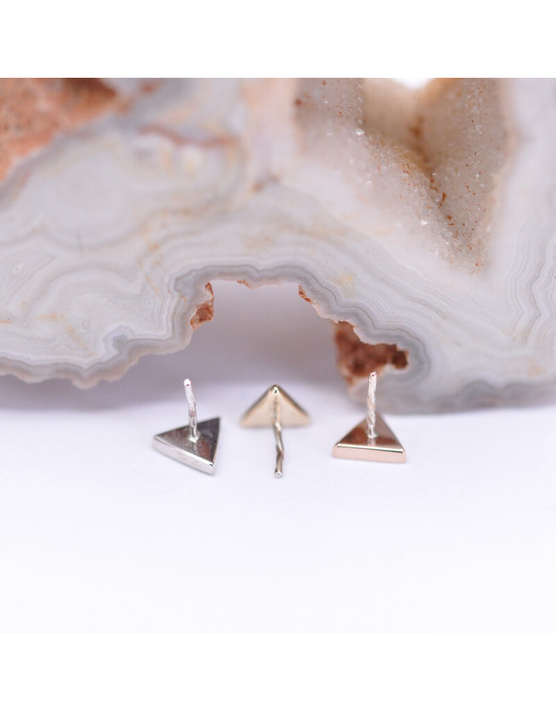 BVLA 4mm Flat Triangle 14k Gold Threadless Ends by BVLA!