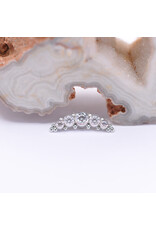 BVLA 5 Gem Graduating Panaraya with CZ in 14k Gold 16g Threaded Ends by BVLA!
