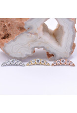 BVLA 5 Gem Graduating Panaraya with CZ in 14k Gold 16g Threaded Ends by BVLA!