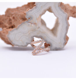 BVLA High Tide CZ Rose Gold 16g 7/16" Clicker Ring