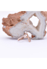 BVLA 16g 7/16" High Tide Clicker Ring with CZ in 14k Rose Gold by BVLA!