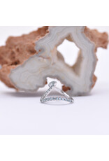 BVLA 16g 7/16" High Tide Clicker Ring with Cyan CZ in 14k White Gold by BVLA!