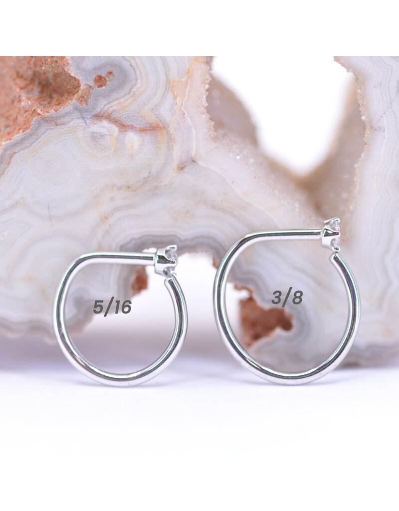 BVLA 2mm Diamond Prong 14k Gold 18g Nostril Snails by BVLA!