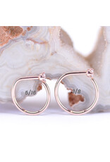 BVLA 2mm Diamond Prong 14k Gold 18g Nostril Snails by BVLA!