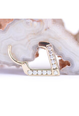 BVLA 16g 5/16" Muir Clicker Ring with Genuine VS Diamonds in 14k Yellow Gold by BVLA!