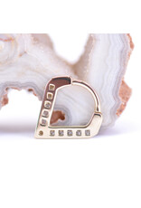 BVLA 16g 5/16" Muir Clicker Ring with Genuine VS Diamonds in 14k Yellow Gold by BVLA!