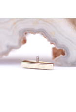 BVLA Valerian with CZ in 14k Yellow Gold 16g Threaded End by BVLA!
