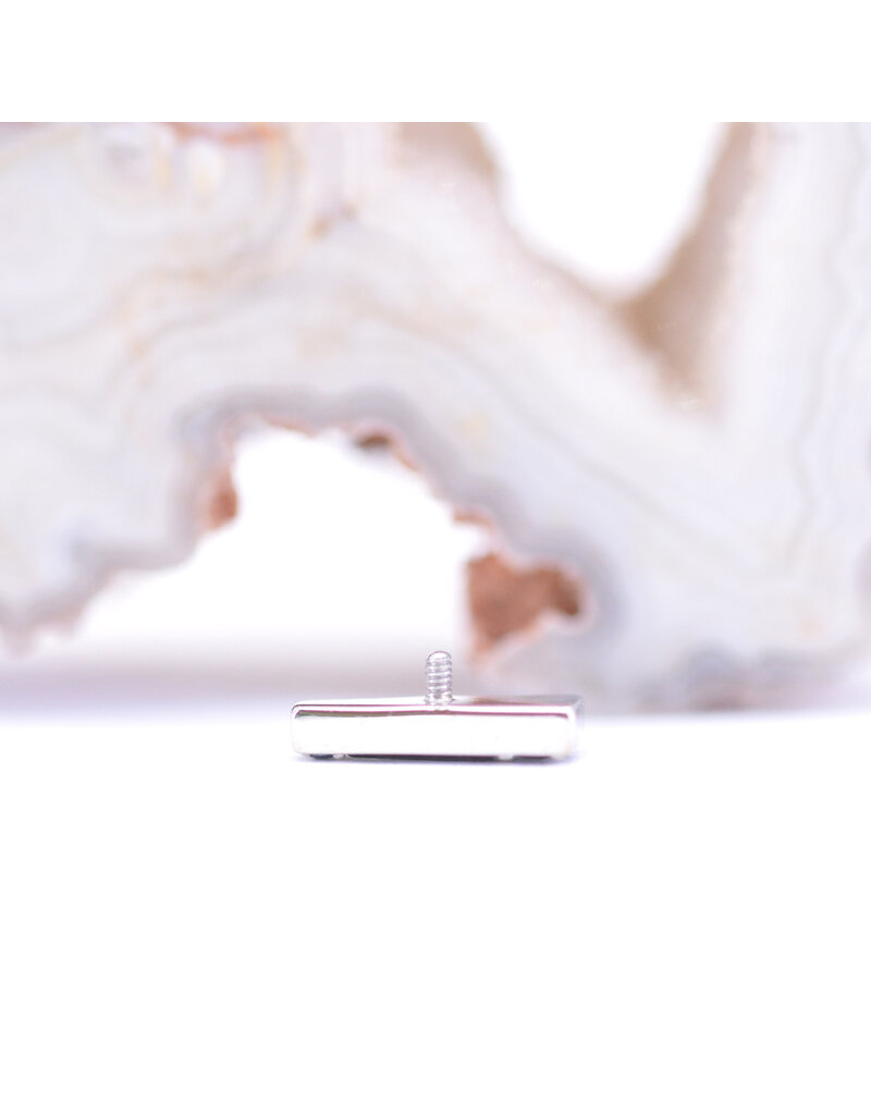 BVLA Valerian with London Blue Topaz in 14k White Gold 16g Threaded End by BVLA!