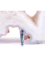 BVLA Valerian with London Blue Topaz in 14k White Gold 16g Threaded End by BVLA!