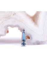 BVLA Valerian with London Blue Topaz in 14k White Gold 16g Threaded End by BVLA!