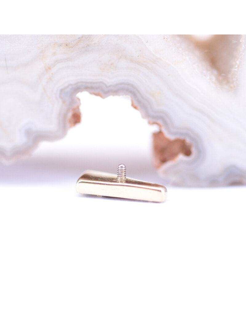 BVLA Valerian with Madeira Citrine in 14k Yellow Gold 16g Threaded End by BVLA!