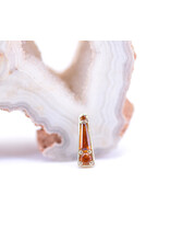BVLA Valerian with Madeira Citrine in 14k Yellow Gold 16g Threaded End by BVLA!