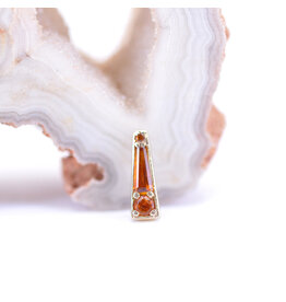 BVLA Valerian Madeira Citrine Yellow Gold 16g Threaded End