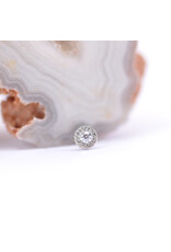 BVLA Pave Circle with CZ in 14k Gold Threadless Ends by BVLA!