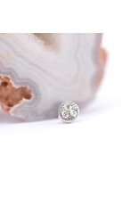 BVLA Pave Circle with CZ in 14k Gold Threadless Ends by BVLA!