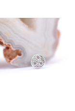 BVLA Pave Circle with CZ in 14k Gold Threadless Ends by BVLA!