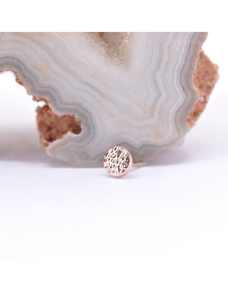 BVLA Hammered Disc 14k Gold Threadless Ends by BVLA!
