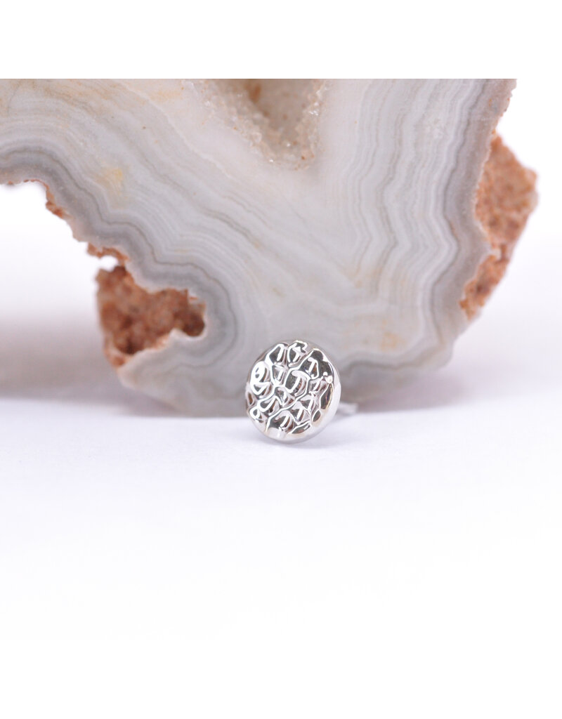 BVLA Hammered Disc 14k Gold Threadless Ends by BVLA!
